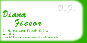 diana ficsor business card
