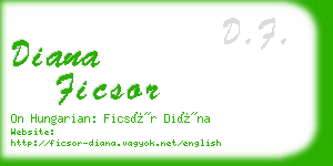 diana ficsor business card